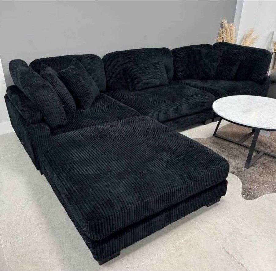 Large Sectional Black Sofa Black Couch 135x90 NEW,All Products : American Fashion Style Bags On Sale