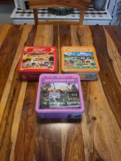 Set of 3 Puzzles in Tins