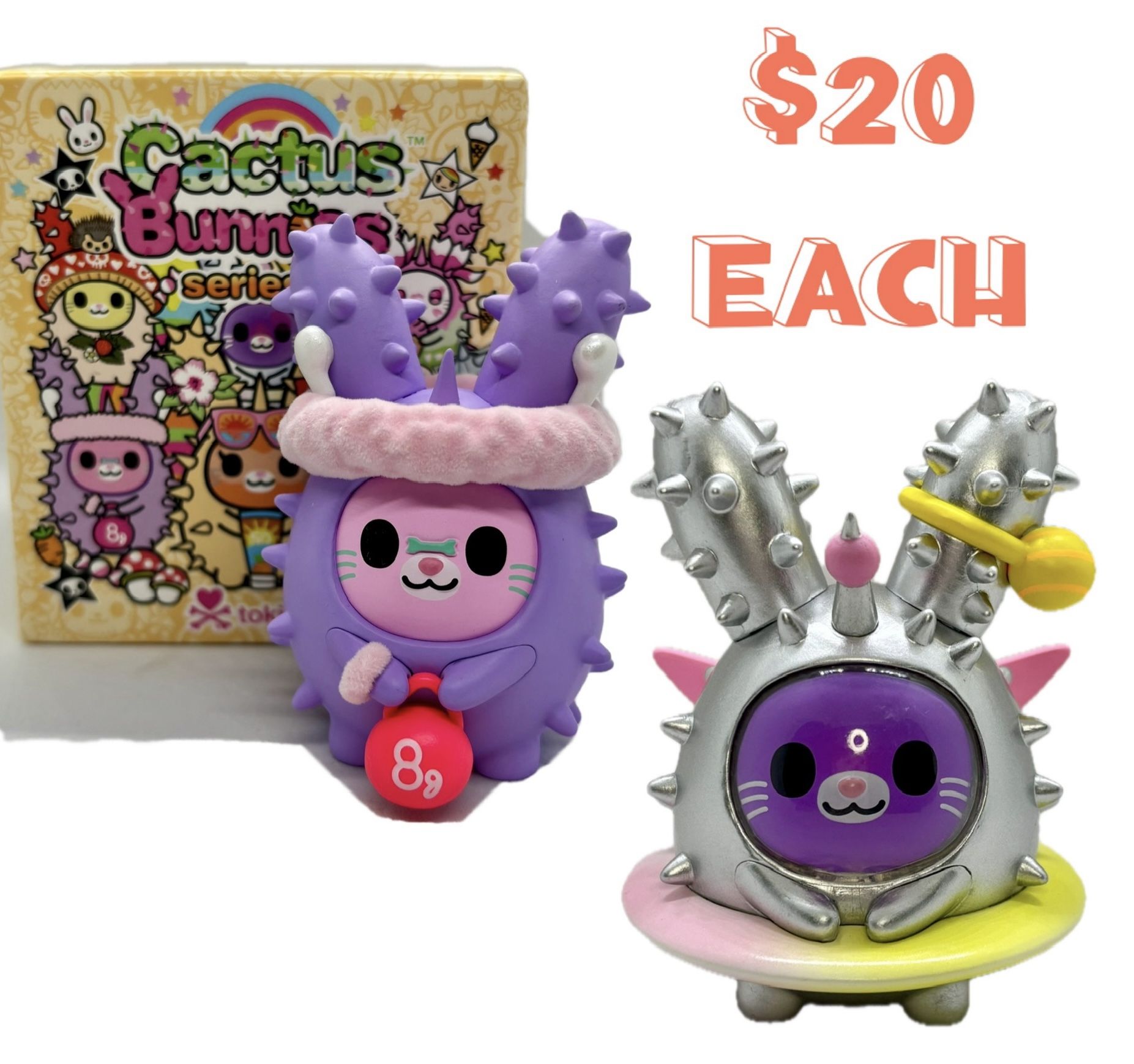 tokidoki Cactus Bunnies Series 2 Blind Box Figure-NWT‼️$20 EACH Or SET $35‼️