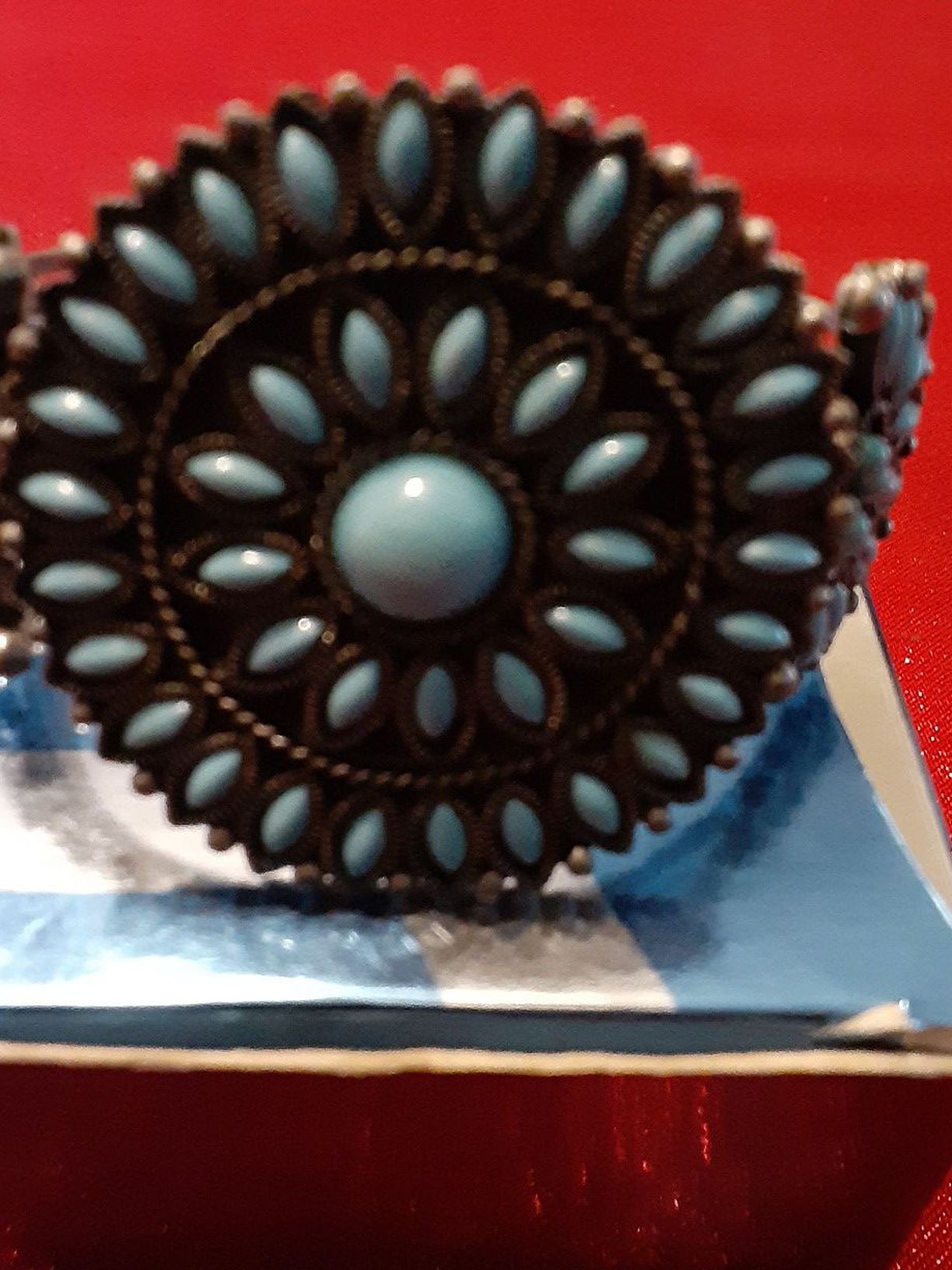 Turquoise cuff Bracelet. Great gift