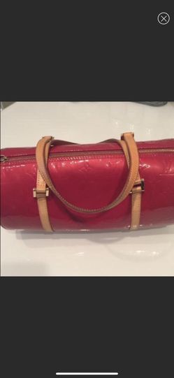 Louis Vuitton Red Monogram Vernis Bedford Satchel 