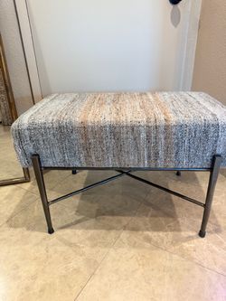Woven rustic ottoman/ bench