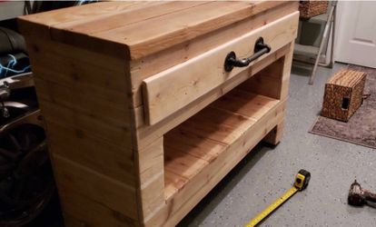 Rustic  Table with Drawer