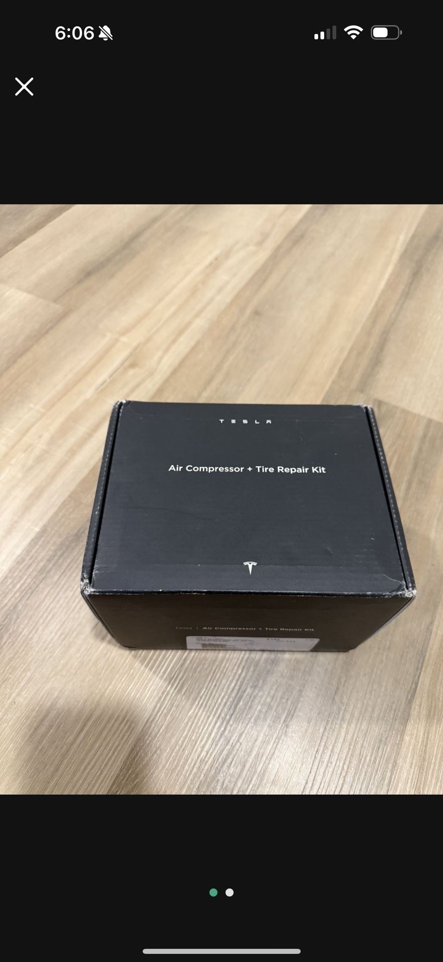 New Tesla Air Compressor And Tire Repair Kit