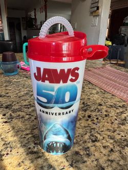 Jaws 50th Anniversary Souvenir Cup with Straw