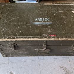 Vintage Military Trunk
