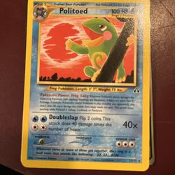 Politoad Pokémon Card