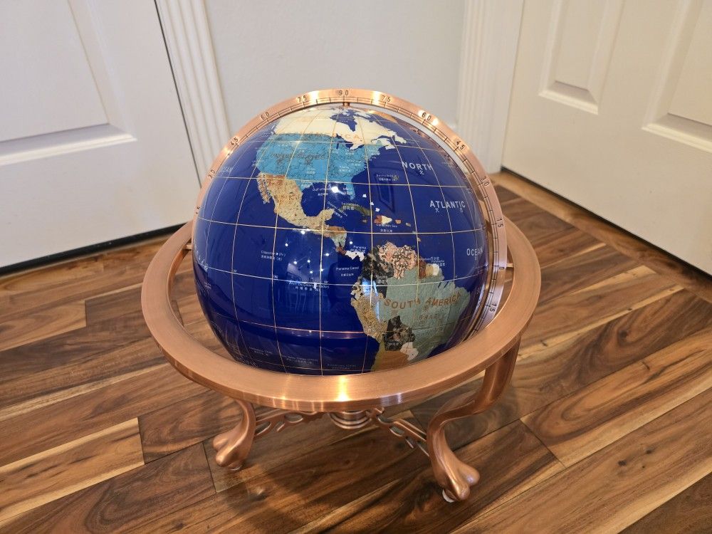 Gemstone World Globe