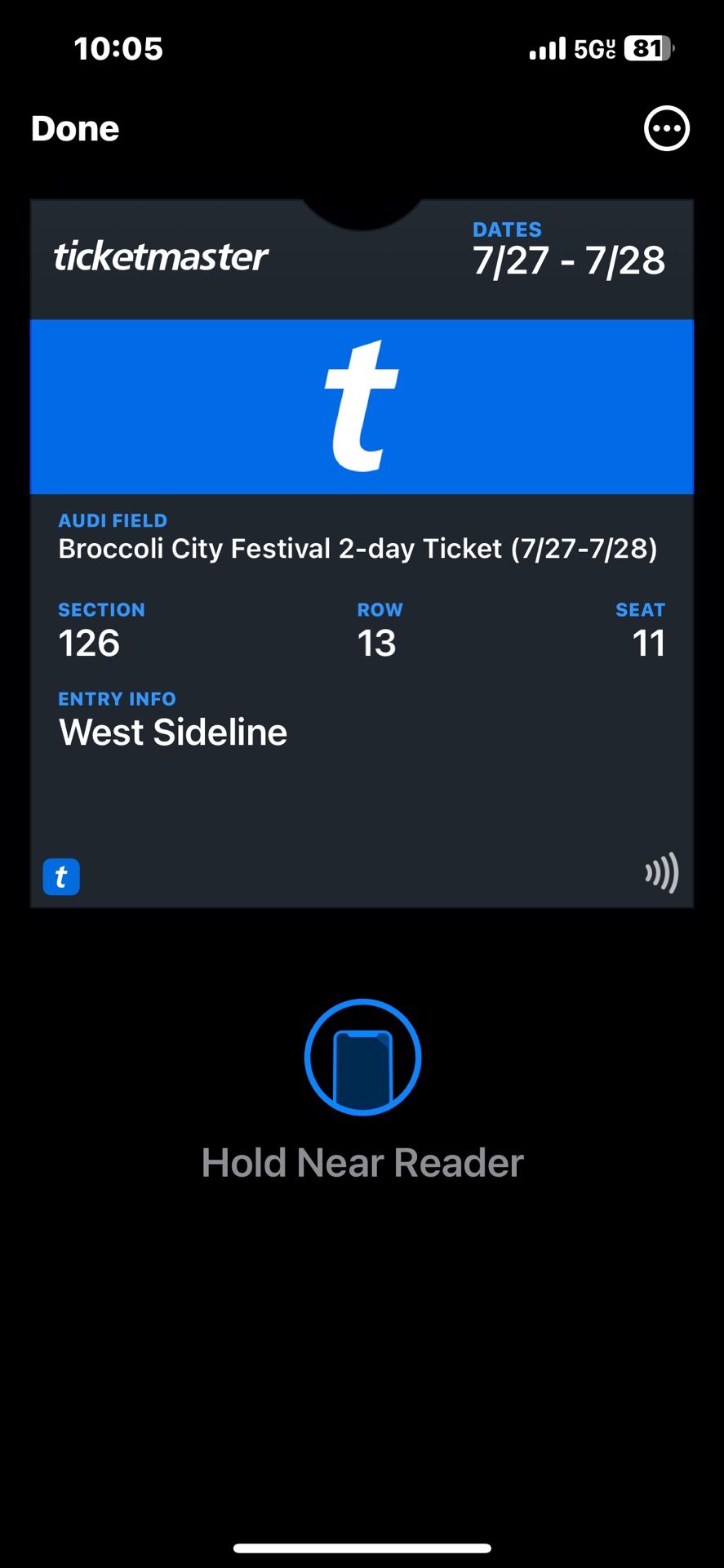 Broccoli Fest Ticket 