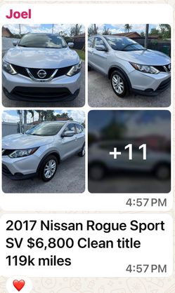 2017 Nissan rogué sv
