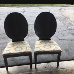 2 Wooden Chairs