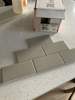 Interceramic Subway 3”x6” Tiles Luxe Gray 80 Per Box / 10sf  Have 50 Boxes