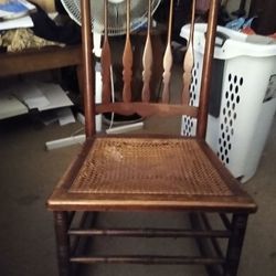 Vintage Wooden Rocker Cane Needs To Be Fixed In One Spot