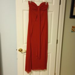 Red Floor Length Gown 