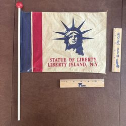 Vintage Statue Of Liberty Hand Flag