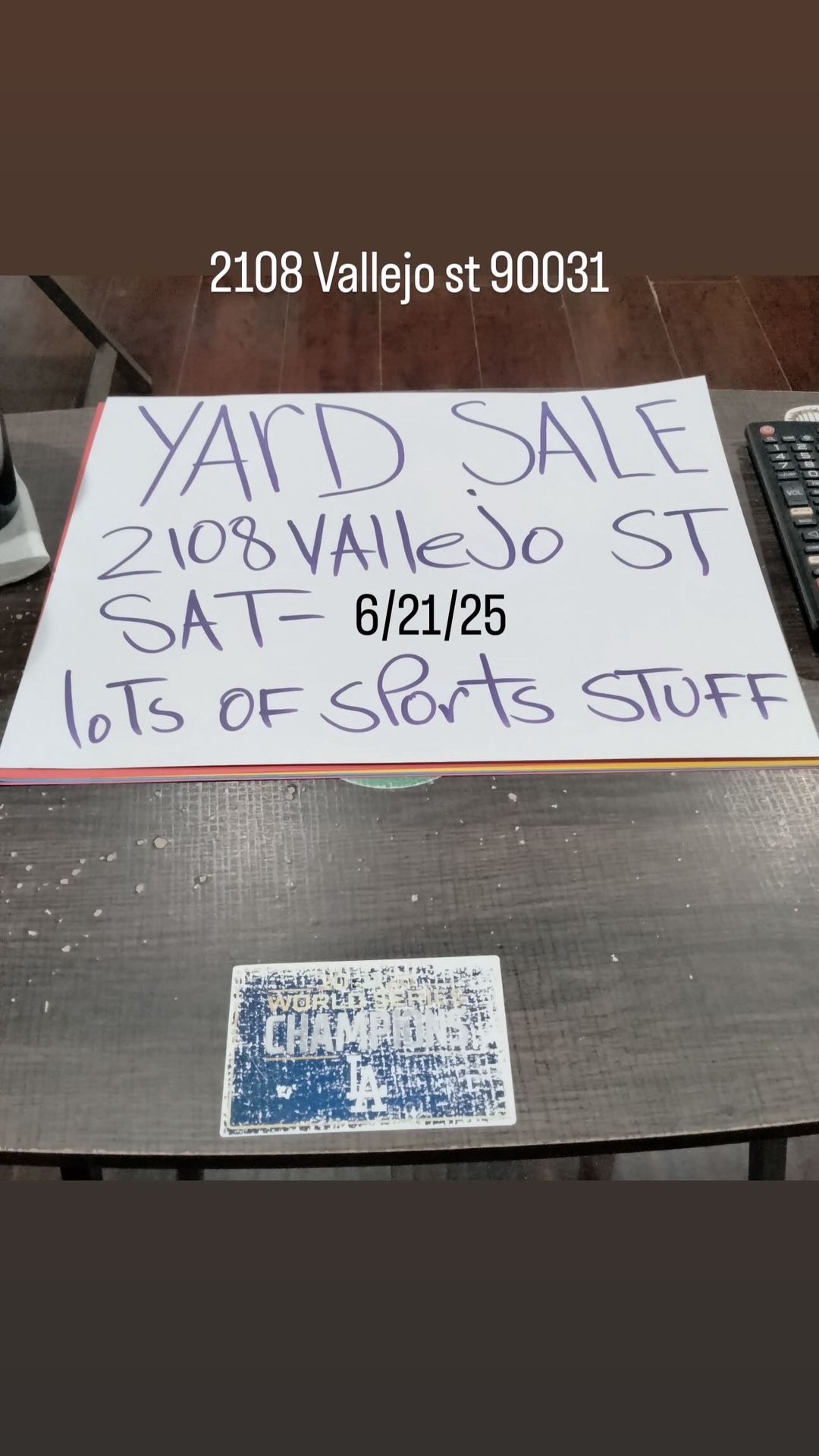 Yard Sale