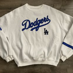 Los Angeles Dodgers MLB Baseball Pullover Crewneck Sweatshirt Medium Y2K 2008