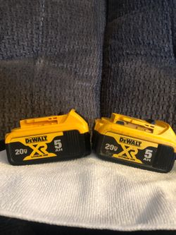 Dewalt XR Batteries 5ah
