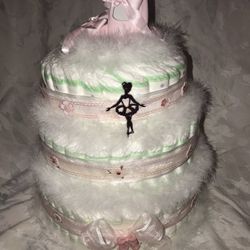 Little Ballerina Diaper Cake
