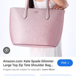 Kate Spade Pink Glitter Purse
