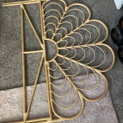 Boho Rattan Headboard 