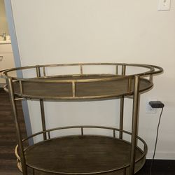 Z Gallerie Gold Bar Cart: Where Glamour Meets Functionality.