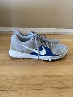 Nike Flex Control Cross Training Shoes Gray Blue Size 10