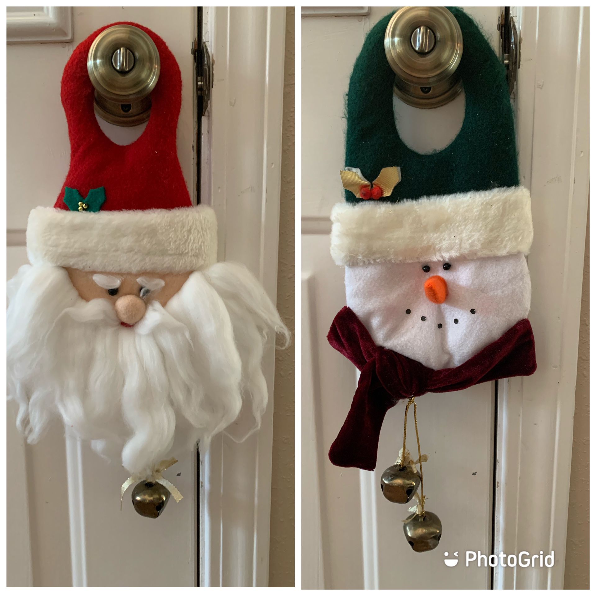 Santa & Snowman Door Hangs