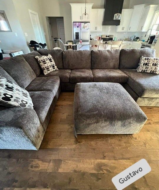 $10 Down financing or Cash Smoke Oversized Sectionals Sofas