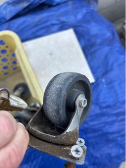 Four caster wheels Great for making furniture moving carts
