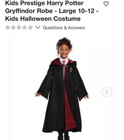 Kids Harry Potter costume . Griffindor  robe