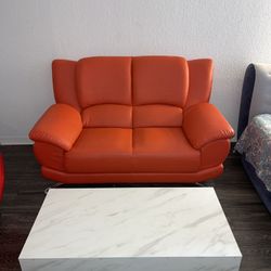 White Faux Marble Coffee Table