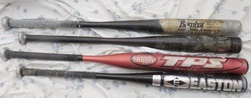Baseball Softball Four (4) Bats Sale Easton, TPS, Bombat