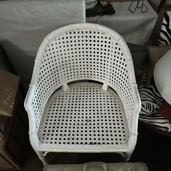 White Cane Beautiful Chair