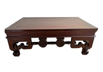 Vintage Chinese Hardwood Low Accent Table