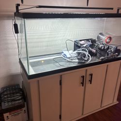 75 fishtank aquarium with supplies