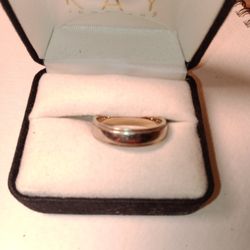 14 K Gold Over Sterling Silver Band Ring Size 8