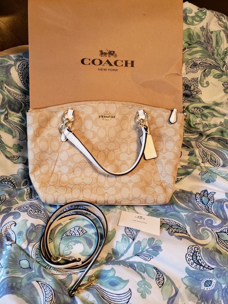 New Coach canvas purse