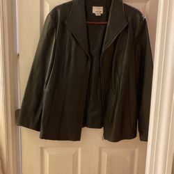 Women’s  Black Dressy  Leather Jacket