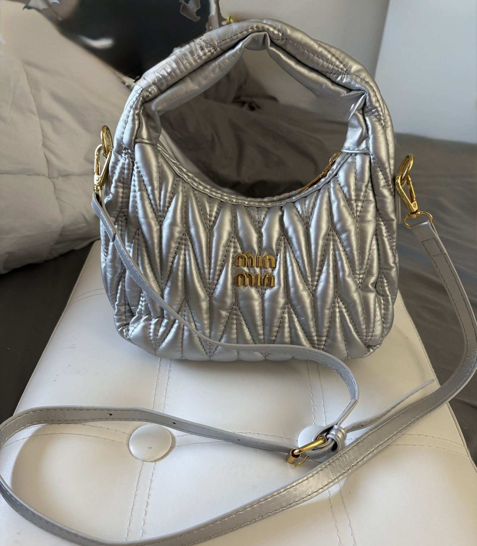 Mini Silver Purse