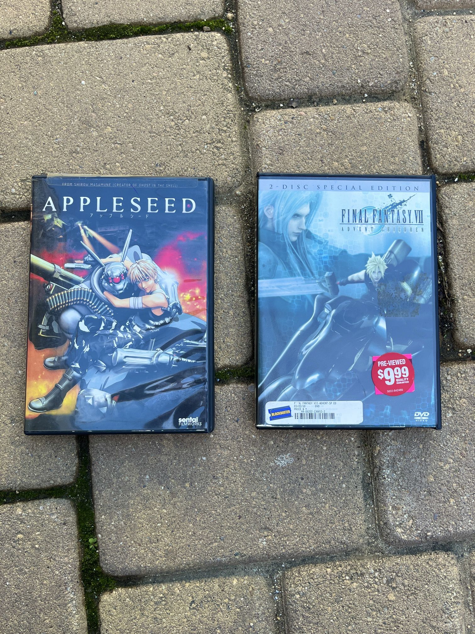 Appleseed & Final Fantasy DVDs