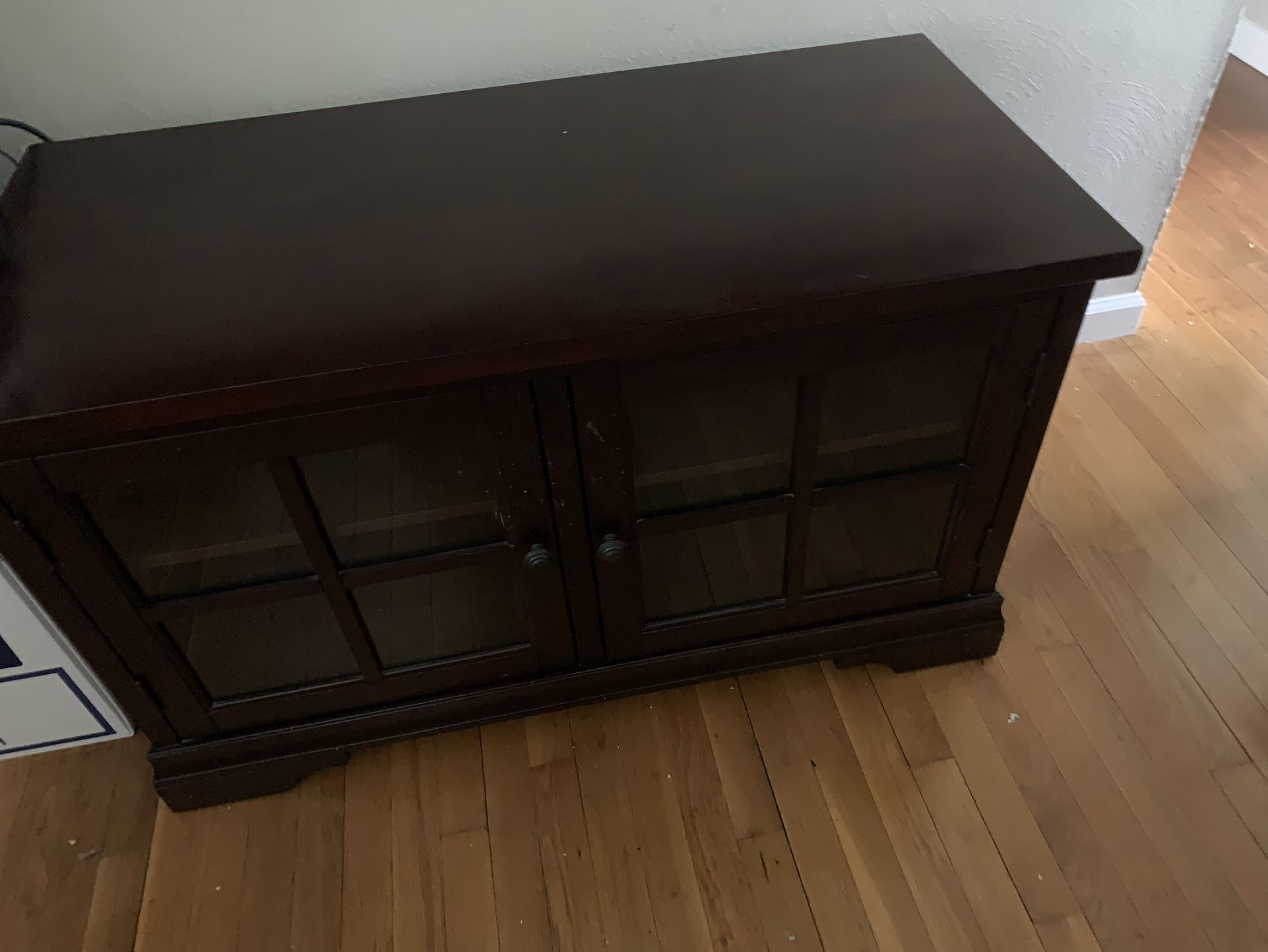 Dark Brown Wooden Credenza