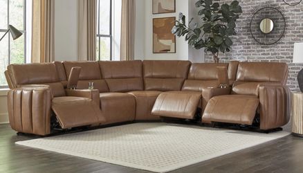 Leather reclining sectionals, same day delivery 🚚, no credit need, Zero money Down ‼️‼️