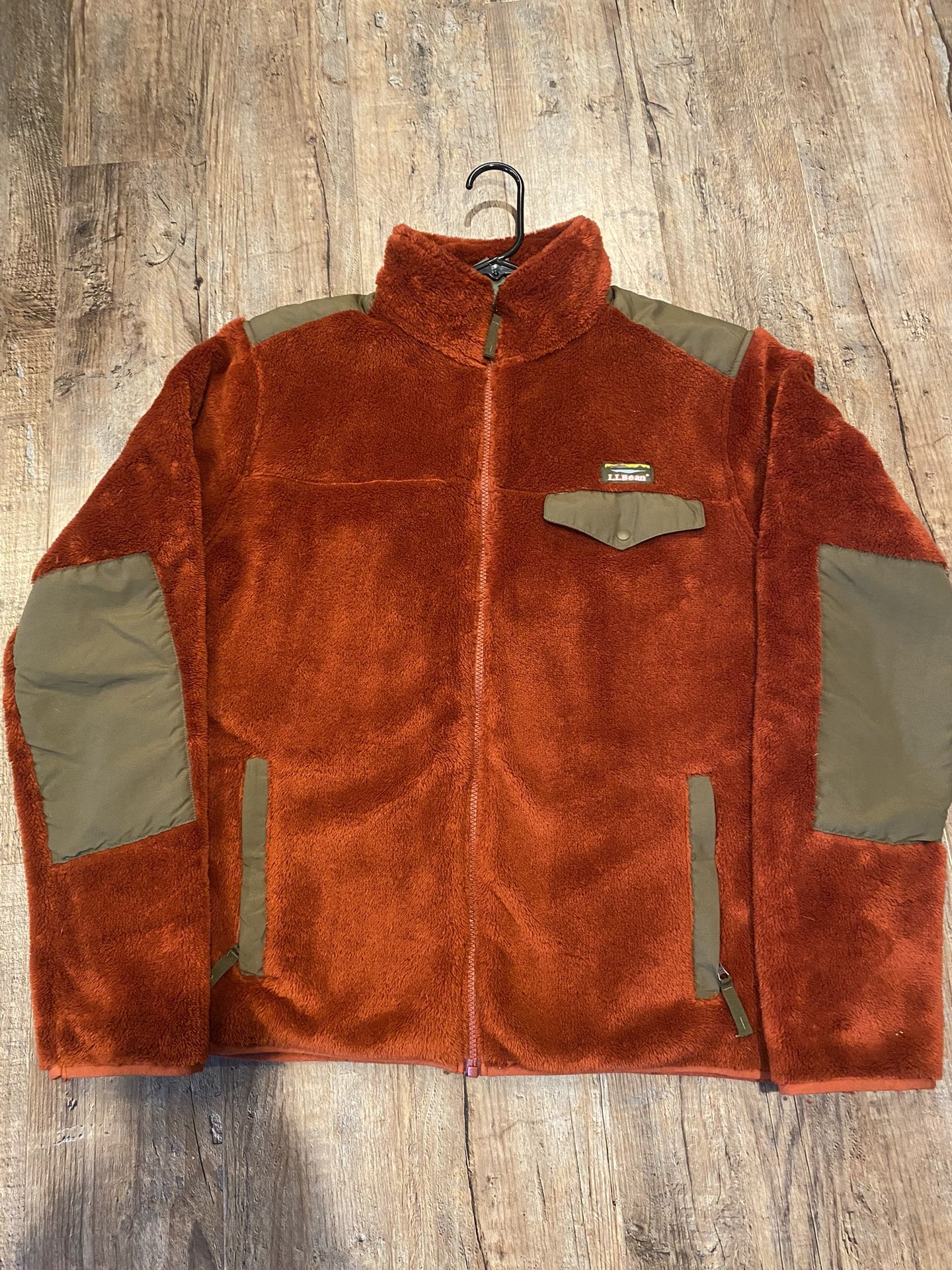 Men’s LL Bean Hi-pile Fleece Jacket Size Large
