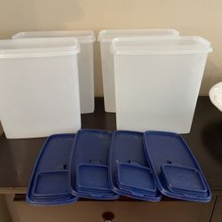 4 Tupperware Cereal Containers 