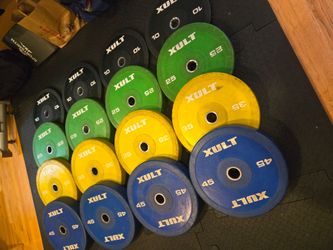 460lb Xult Urethane Bumper Plates Set