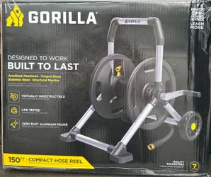 Gorilla 150 ft. Aluminum Zero-Rust Garden Hose Reel
