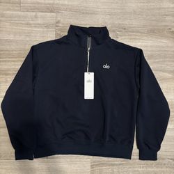 Navy Blue Alo Women/Men Quarter Zip