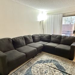 Dark Grey Sectional/Sofa