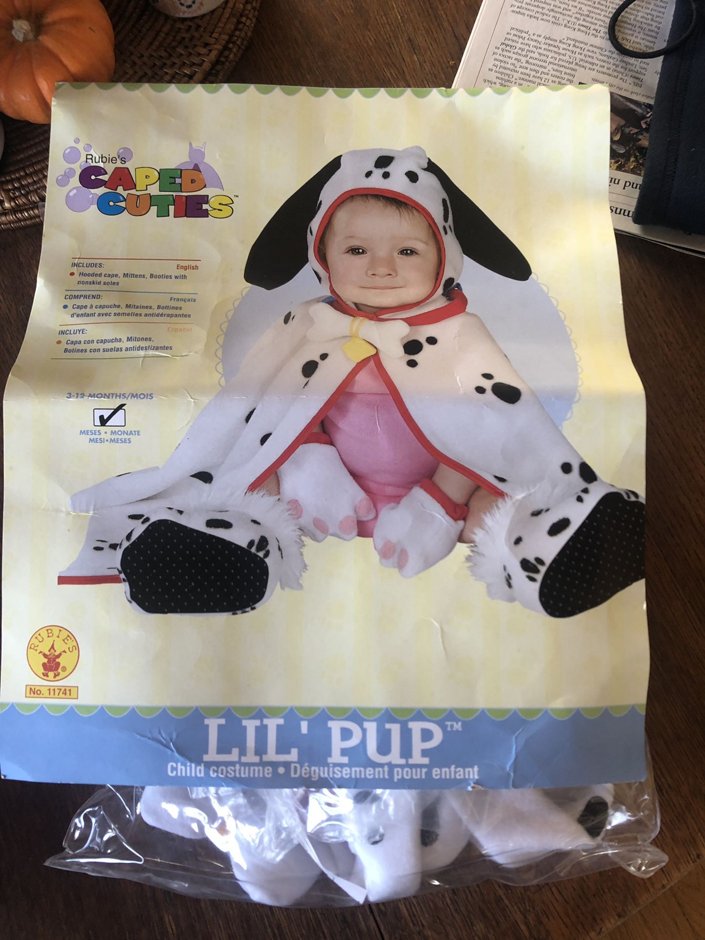 3-12 m Dalmatian puppy costume